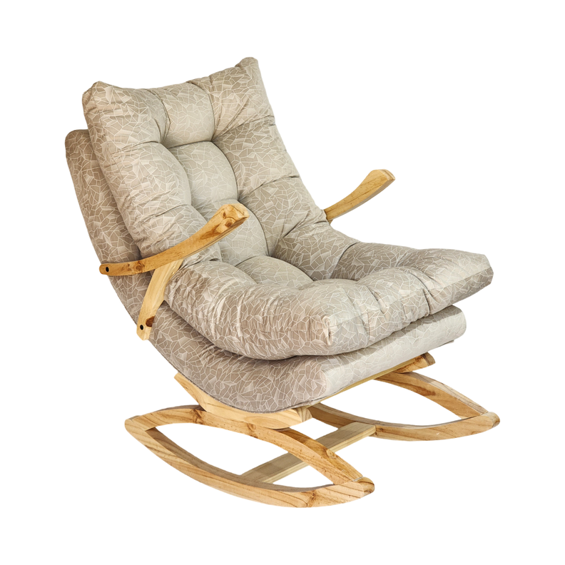 SILLA MECEDORA COQUETTE CON APOYA BRAZO BEIGE FELPA-3