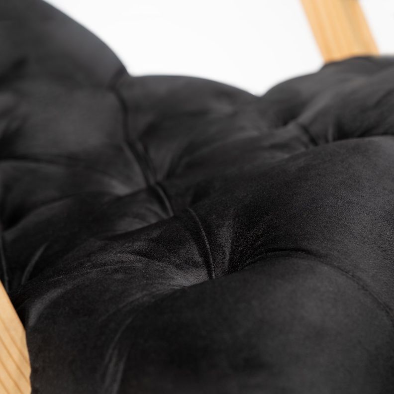 SILLA MECEDORA CAPITONES NEGRO FELPA-2