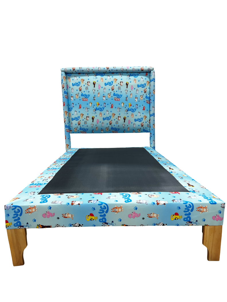 CAMA PLAZA Y MEDIA INFANTIL BLUEY Celeste