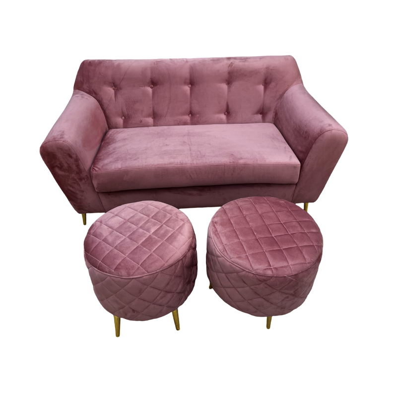 SOFA DOS CUERPOS MAS DOS PUFF PALO ROSA FELPA-0