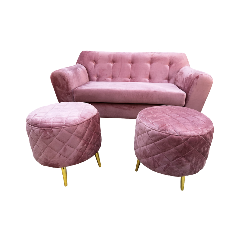 SOFA DOS CUERPOS MAS DOS PUFF PALO ROSA FELPA-1
