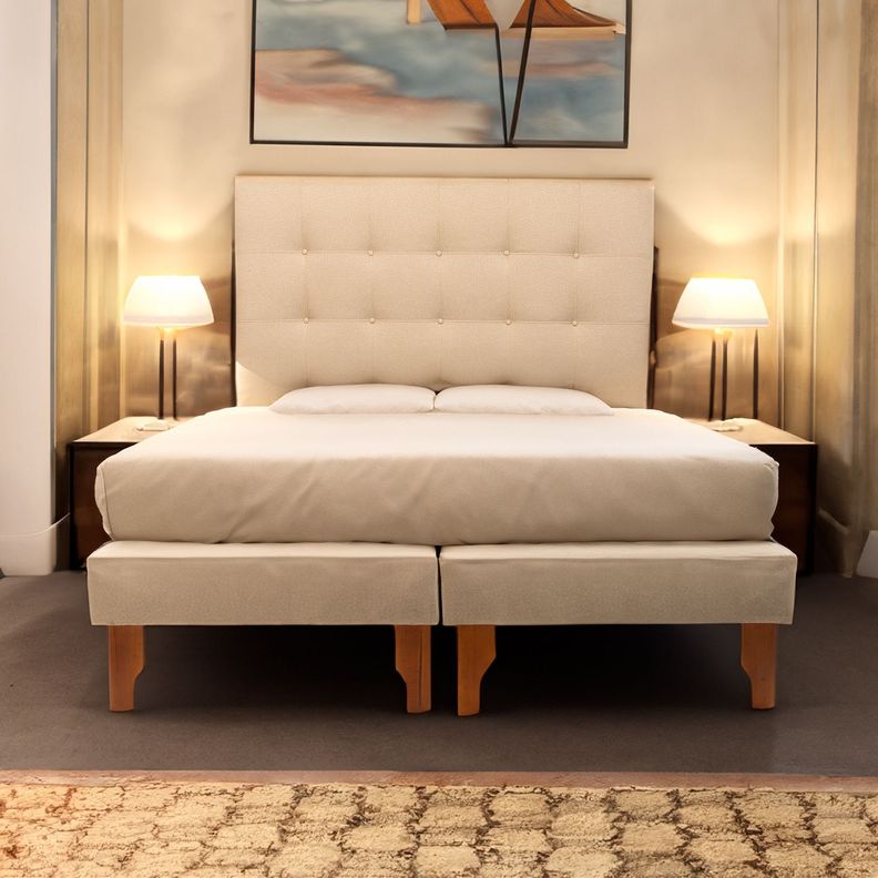 CAMA KING BEIGE LINO-1