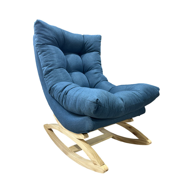 SILLA MECEDORA COQUETTE AZUL INDIGO