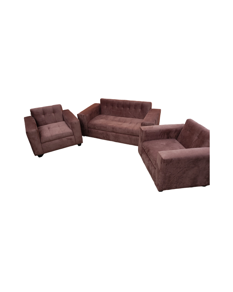 JUEGO DE LIVING MARRON FELPA-2