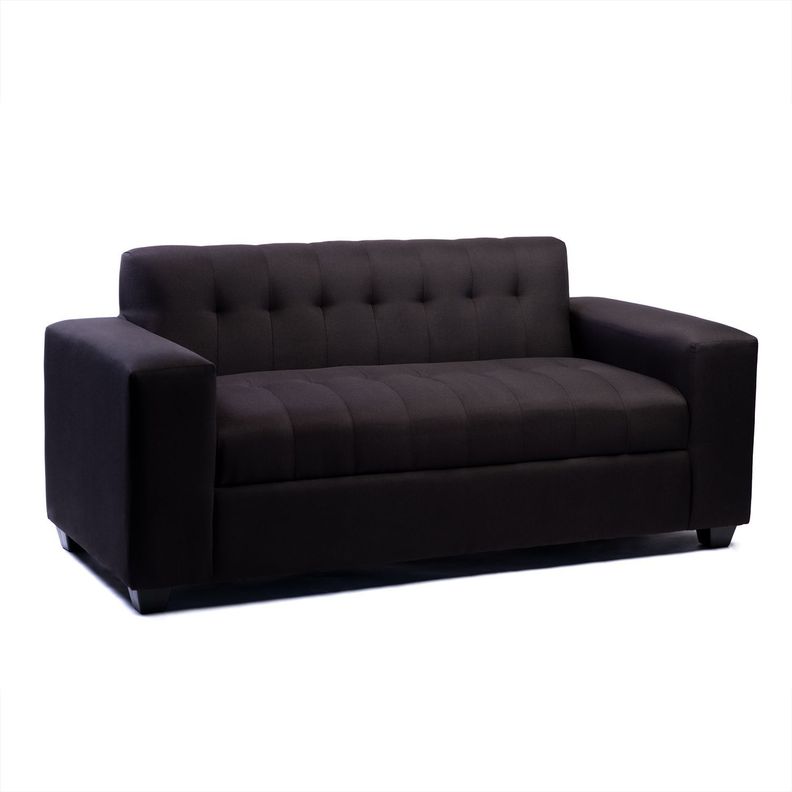 SOFA DOS CUERPOS NEGRO LINO-0