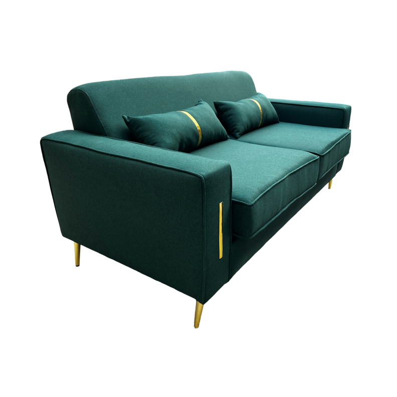 SOFA PARIS TRES CUERPOS VERDE ESMERALDA LINO-0