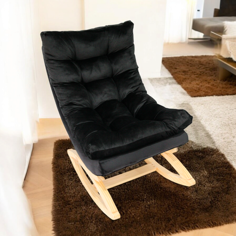 SILLA MECEDORA COQUETTE NEGRO FELPA-2