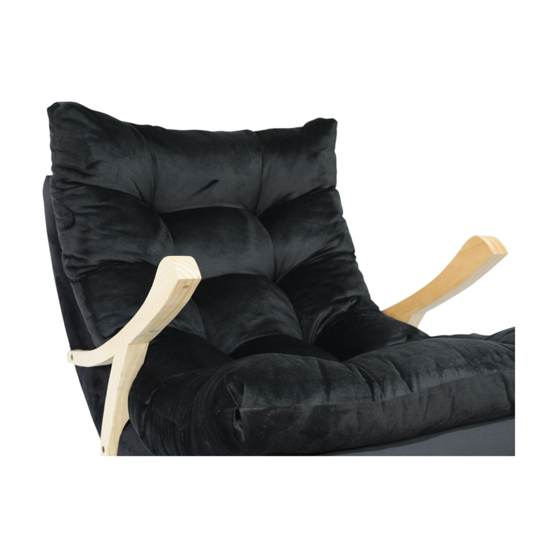 SILLA MECEDORA COQUETTE CON APOYA BRAZO NEGRO FELPA-3