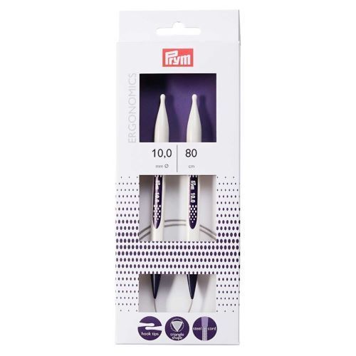 Palillos Tejer Circular Ergonomics 10mm 80cm-0