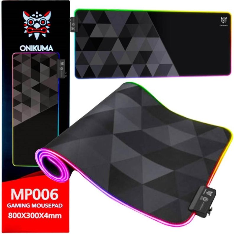 Mousepad Gamer XL Antideslizante Onikuma MP006 Negro