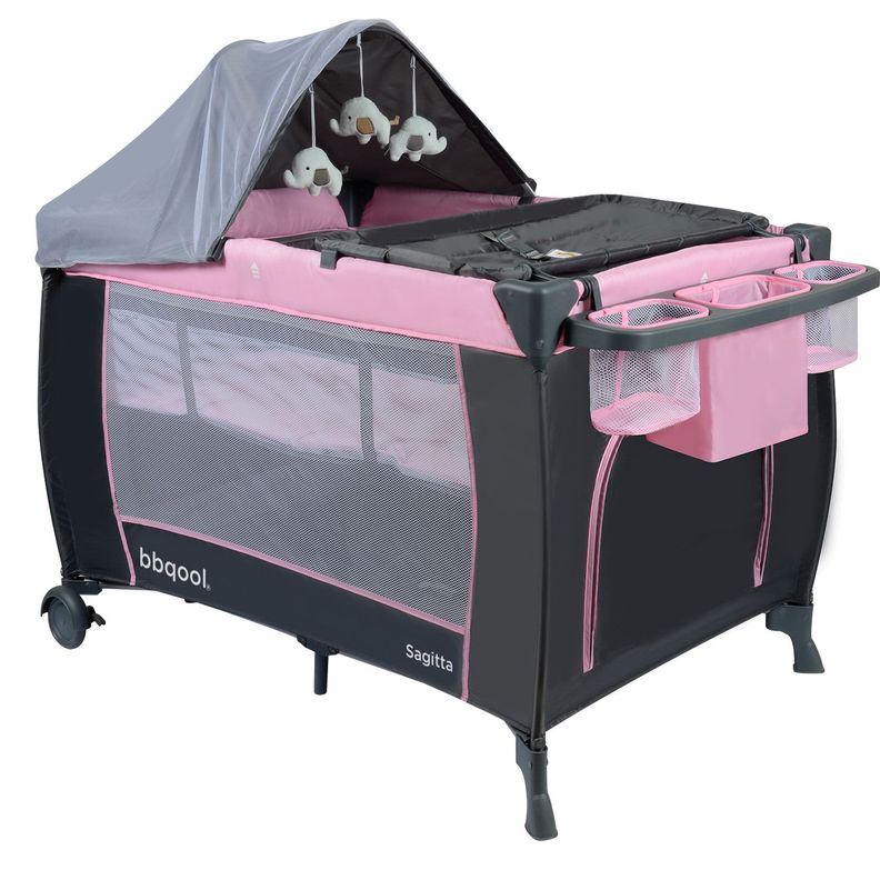 Cuna Playard Sagitta Pink-0