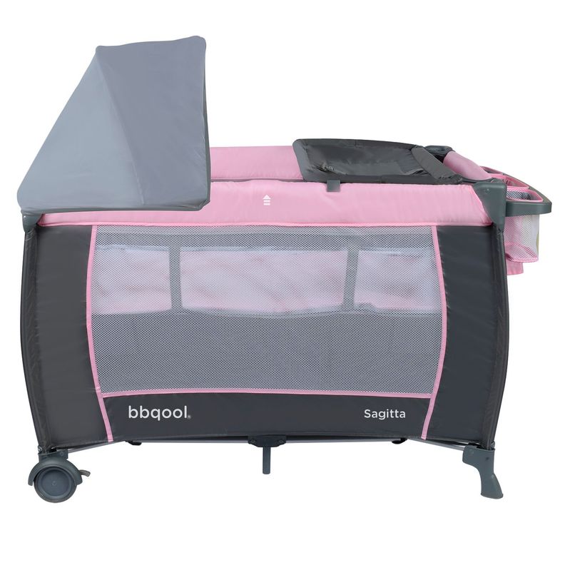 Cuna Playard Sagitta Pink-2