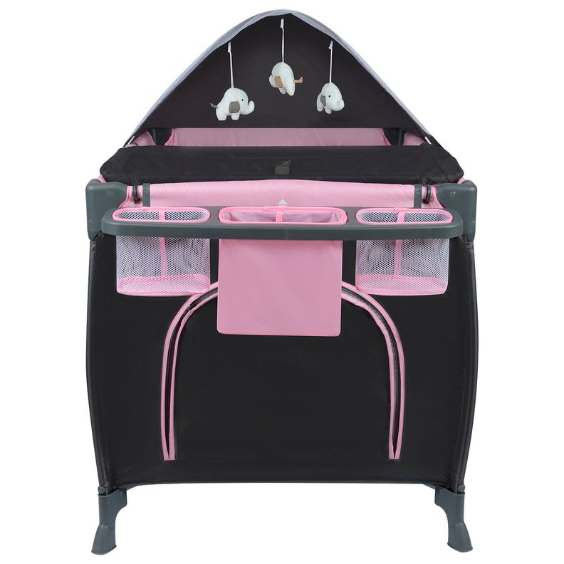 Cuna Playard Sagitta Pink-3