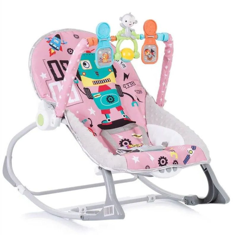 Silla Nido Mecedora Rocker Robot Pink-0