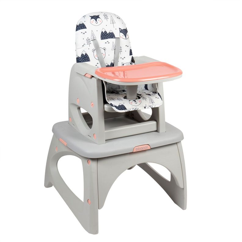 Silla de Comer Escritorio Foodzy 3-in-1 Pink-0