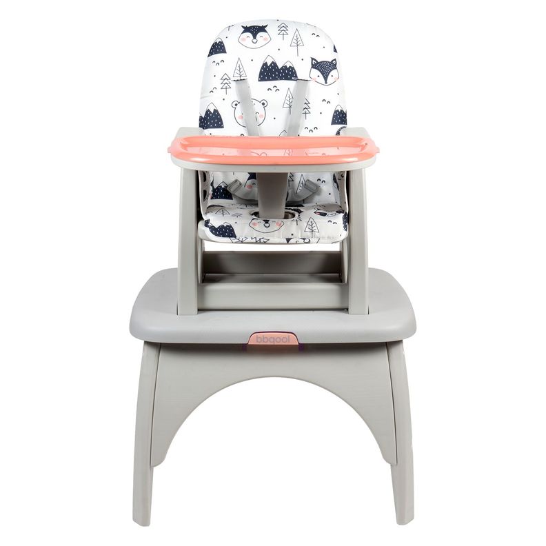Silla de Comer Escritorio Foodzy 3-in-1 Pink-1