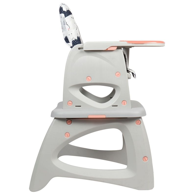 Silla de Comer Escritorio Foodzy 3-in-1 Pink-2