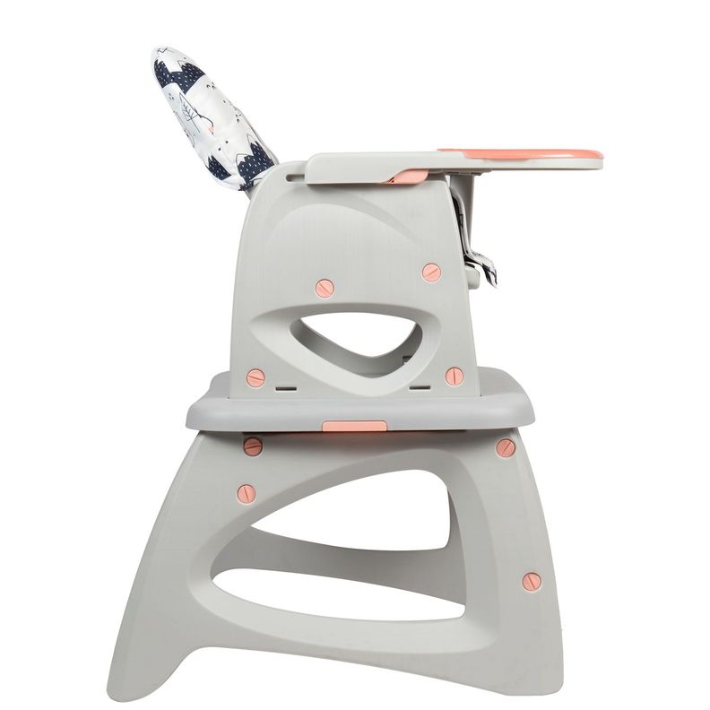 Silla de Comer Escritorio Foodzy 3-in-1 Pink-3