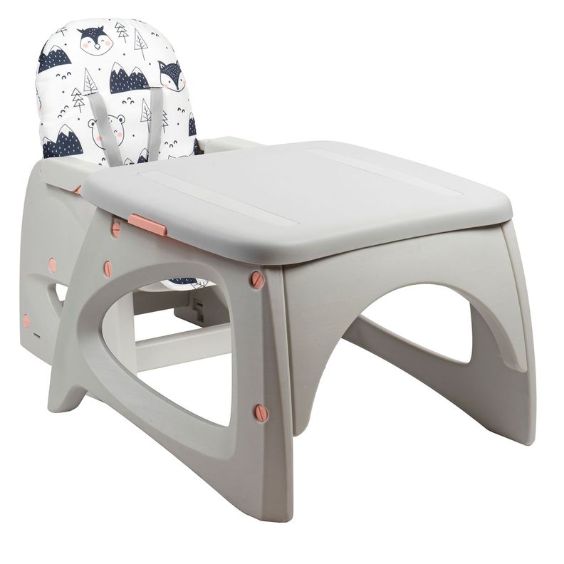 Silla de Comer Escritorio Foodzy 3-in-1 Pink-6