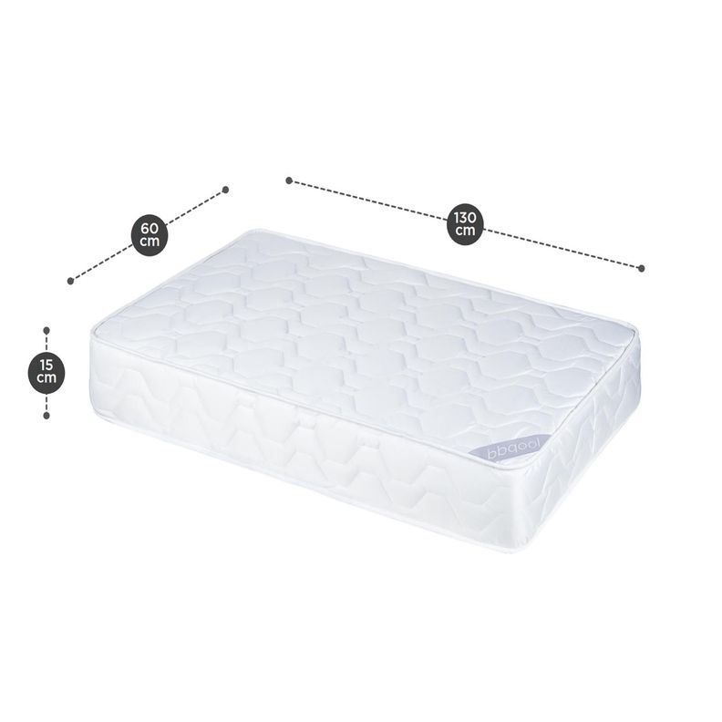 Colchón Infantil Resorte Cozy 130x60x15cm-1