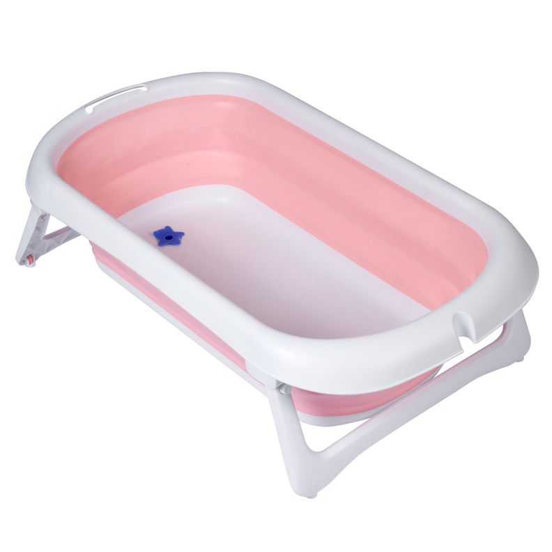 Bañera Plegable Splashy Pink + Soporte Ergonómico-2