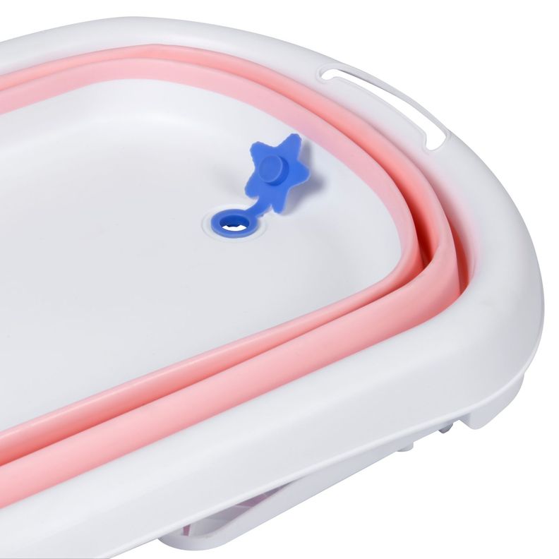 Bañera Plegable Splashy Pink + Soporte Ergonómico-4