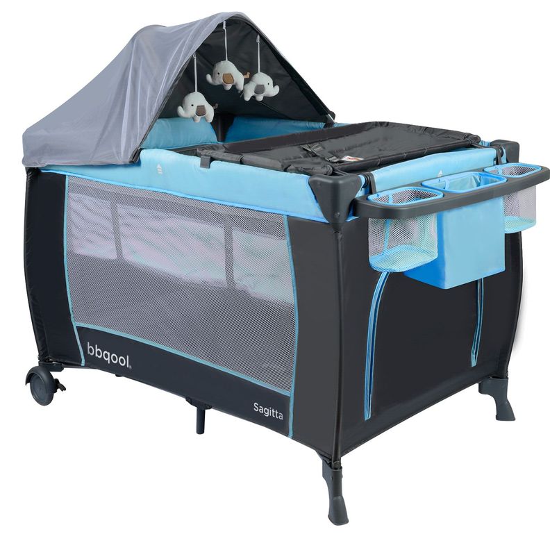 Cuna Playard Sagitta Blue-0