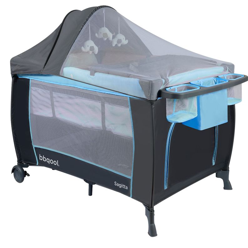 Cuna Playard Sagitta Blue-1