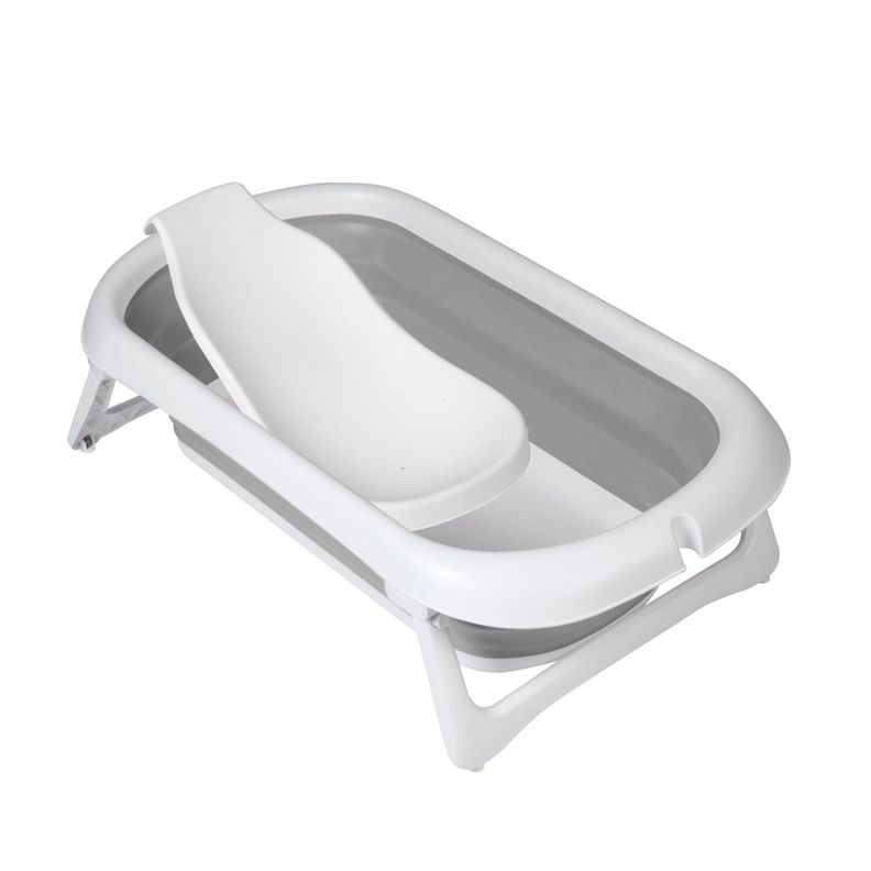 Bañera Plegable Splashy Grey + Soporte Ergonómico-1