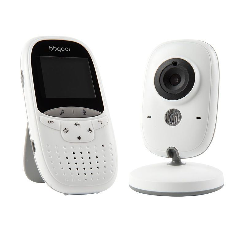 Video Monitor Bebe Portatil Vision Nocturna Contact Blanco Recien Nacido