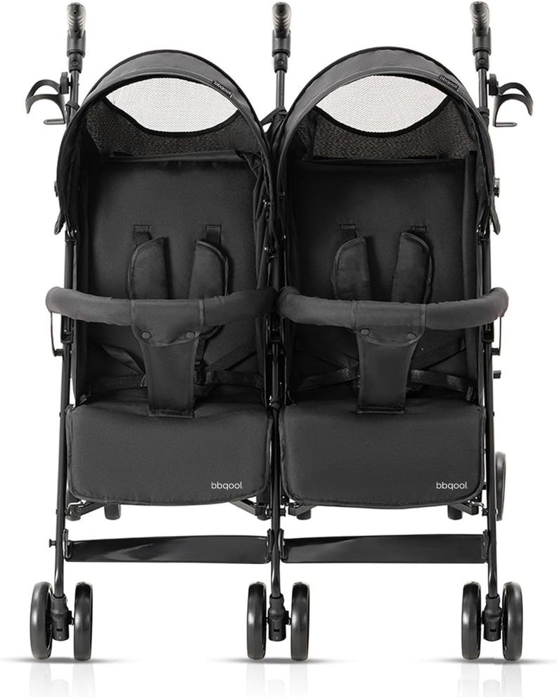 Coche Paragua Doble Twin Dark Grey-1