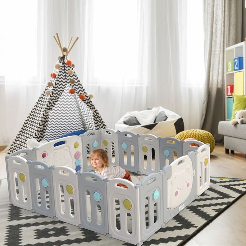 Corral Didáctico de Juegos Plegable Kiddy Grey-7