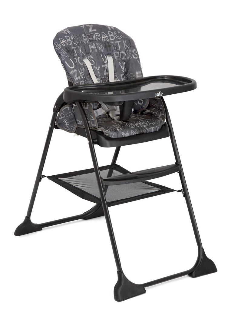 Silla de Comer Mimzy Snacker Abc Charcoal Negro 6 meses