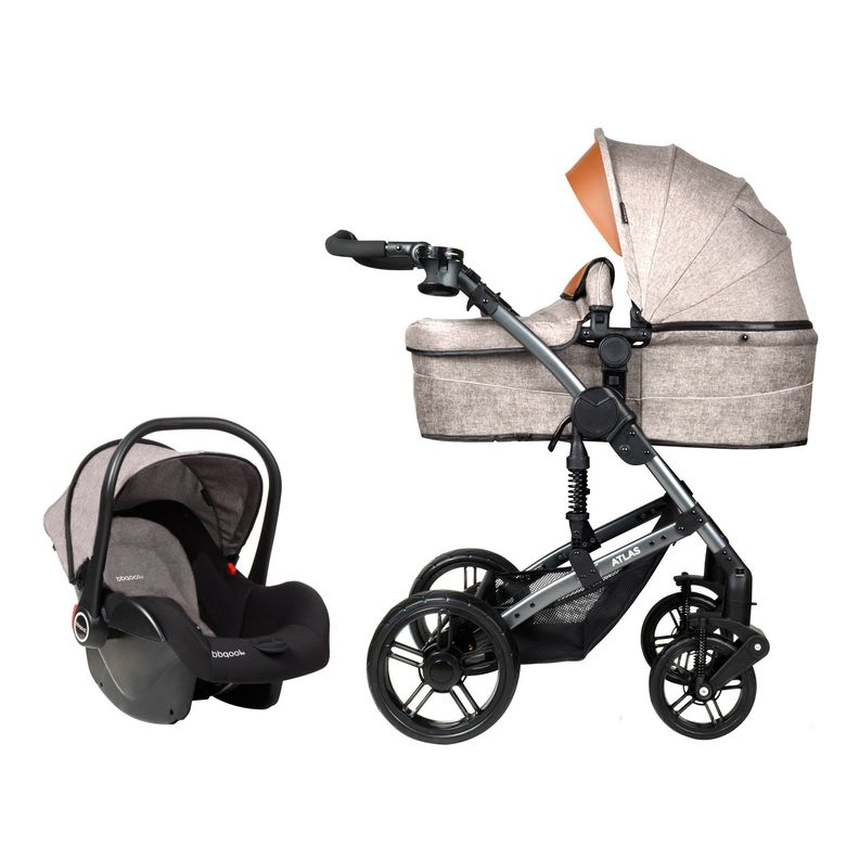 Coche Travel System Atlas Beige Recien Nacido