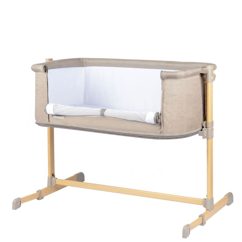 Cuna Colecho Aura Beige + Colchón-3