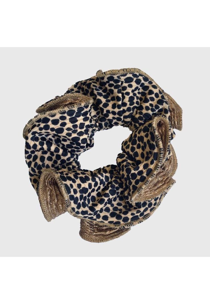 Scrunchie Tulipan M Chita Dorado Maria Paskaro