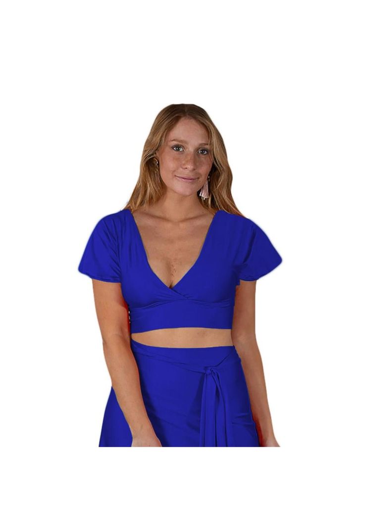 Peto Roma Azulino Lycra Mangas Abierto Espalda Maria Paskaro