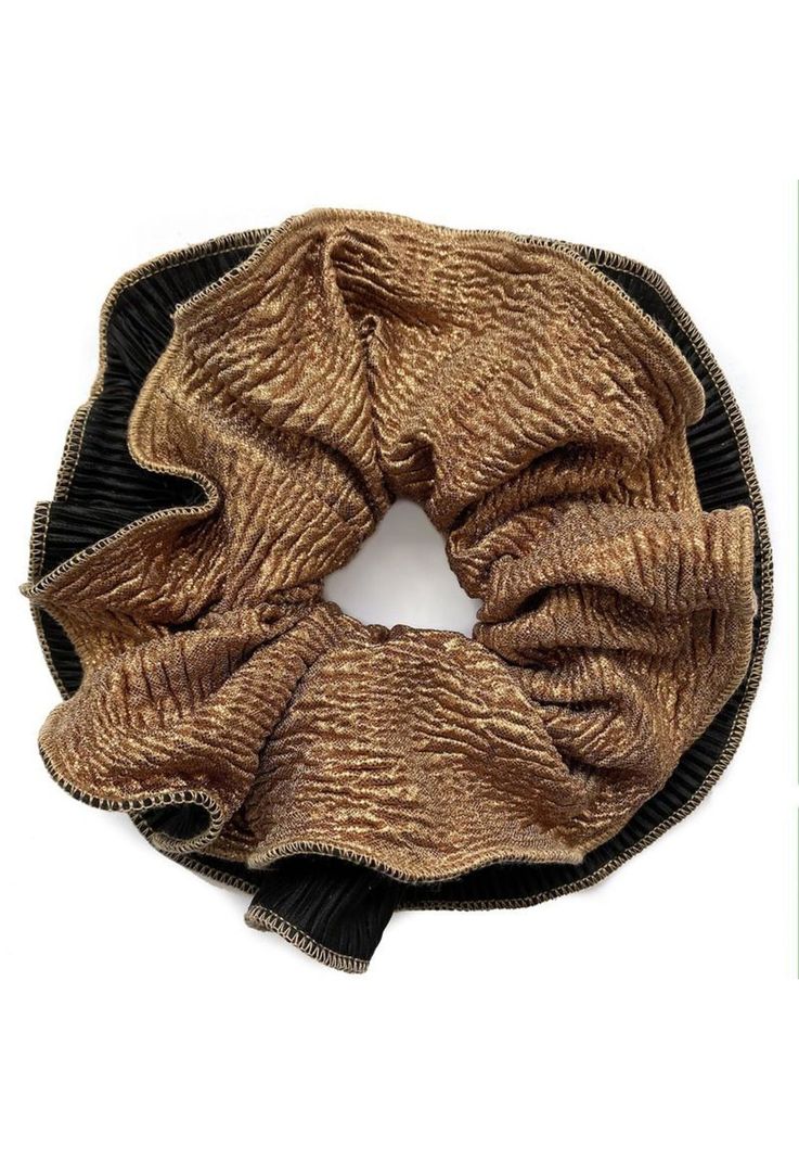 Scrunchie Tulipan Duo Dorado Maria Paskaro-0