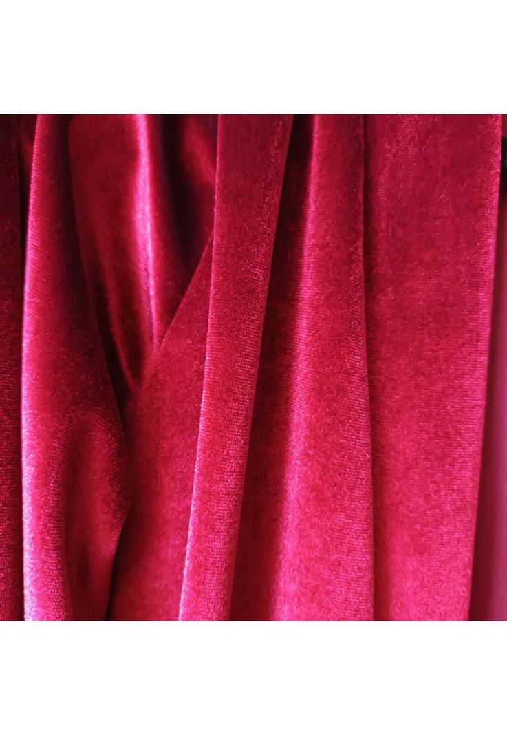 Tapado Kimono Santini Cherry Terciopelo Maria Paskaro-5