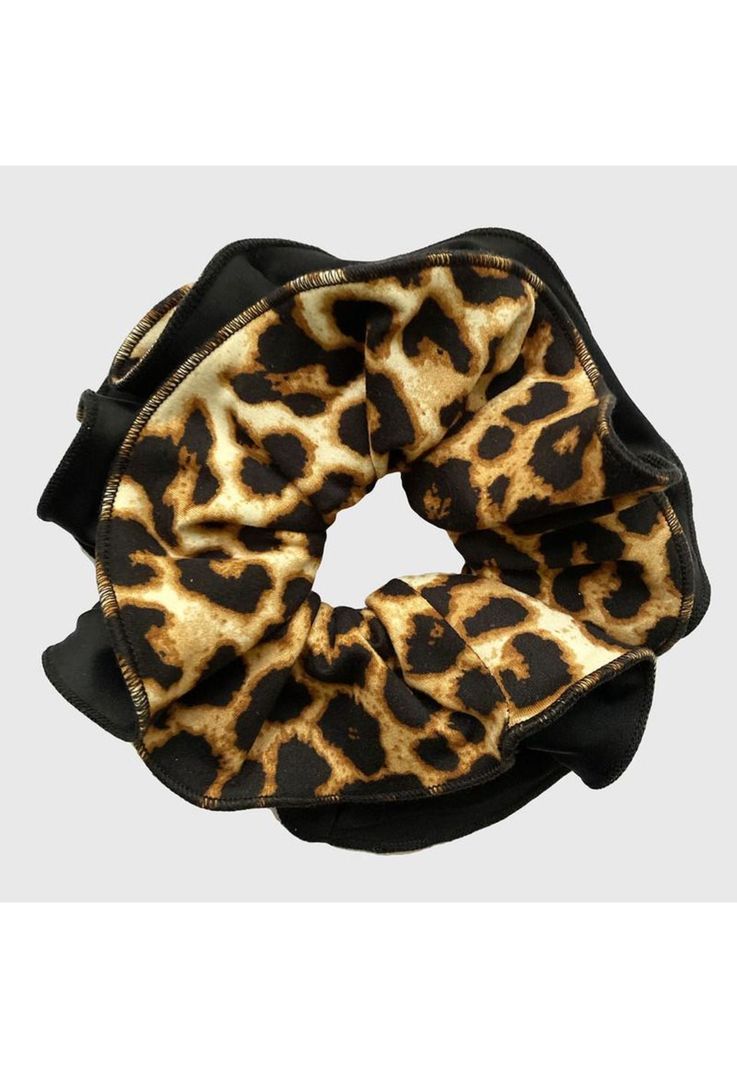 Scrunchie Tulipan L Animal Negro Maria Paskaro-0