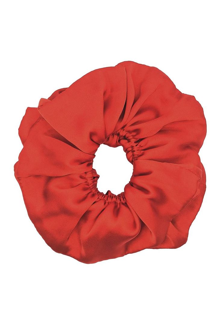 Scrunchie Collet Camelia L Terracota Seda Maria Paskaro-1