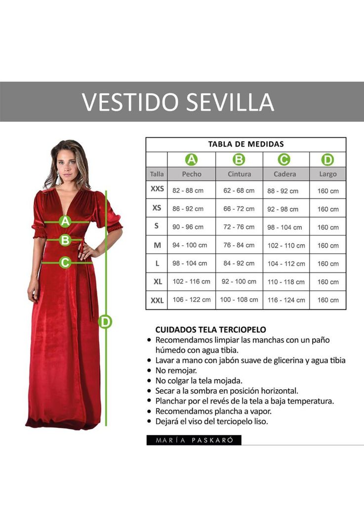 Vestido Largo Sevilla Burdeo Terciopelo Mangas  Maria Paskaro-3