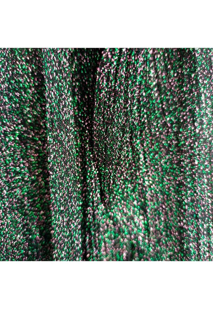 Tapado Kimono Largo Verona Verde Multicolor Shine Transparente Maria Paskaro-3