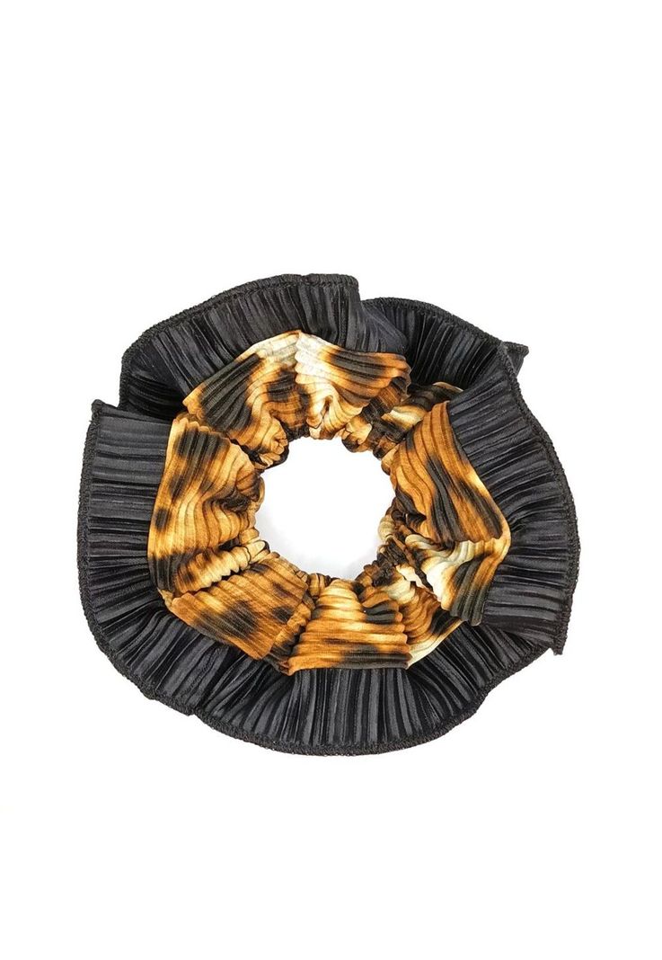 Scrunchie Begonia XL Animal Negro Maria Paskaro-0