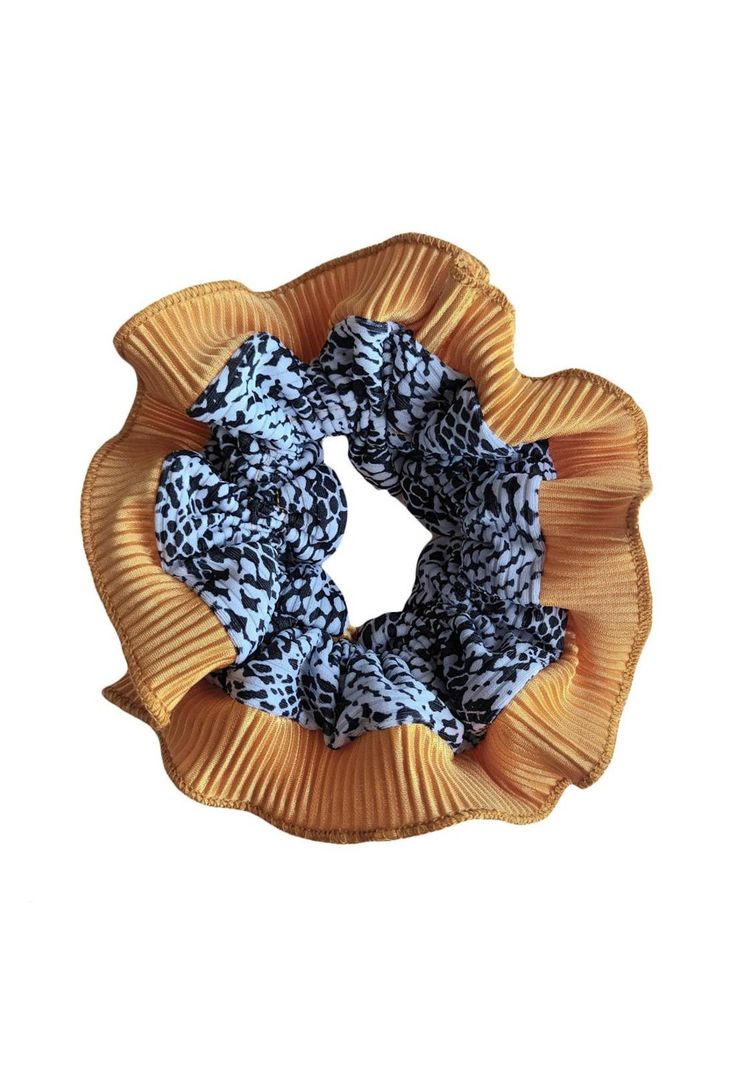 Scrunchie Collet Begonia M Piton Mostaza  Maria Paskaro-0