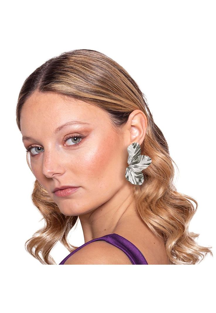 Aros Jacinto Plateado Maria Paskaro Plata