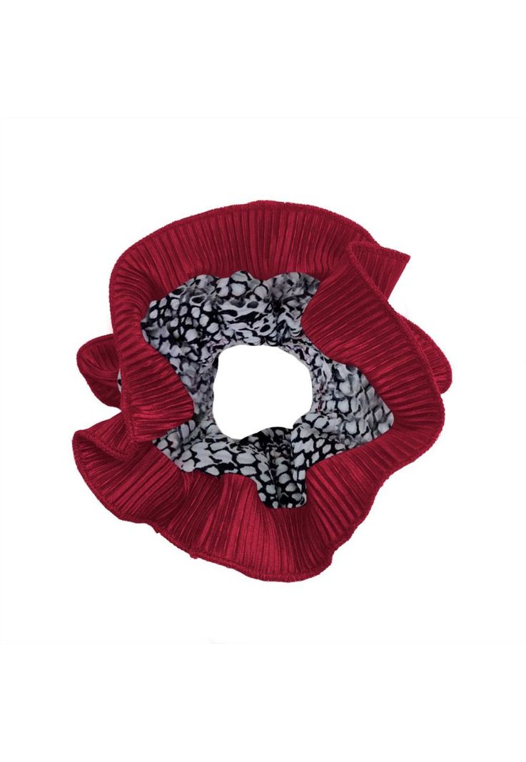 Scrunchie Collet Begonia M Piton Cherry Plisado Maria Paskaro-0
