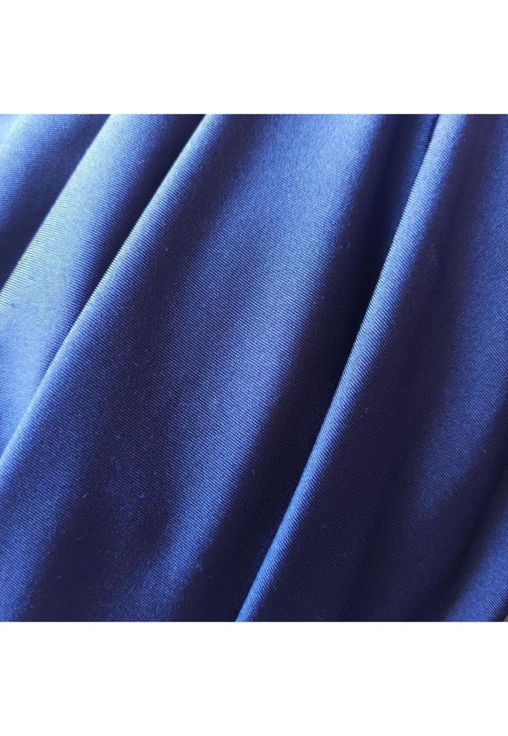 Vestido Largo Marken Azul Marino Lycra Vuelo Grande Maria Paskaro-2
