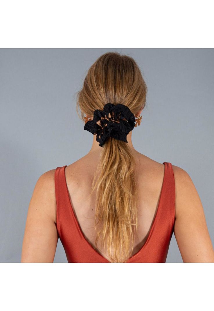 Scrunchie Begonia M Animal Negro Maria Paskaro-0