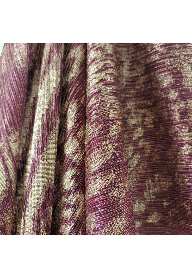 Tapado Kimono Largo Verona Animal Lila Plisado Transparente Maria Paskaro-3